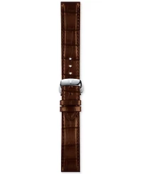Tissot Men's Swiss Automatic Le Locle Powermatic 80 Open Heart Brown Leather Strap Watch 39mm
