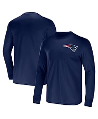 Men's Nfl x Darius Rucker Collection by Fanatics Navy New England Patriots Team Long Sleeve T-shirt
