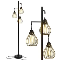 Teardrop 68" Led Floor Lamp with 3 Metal Shades