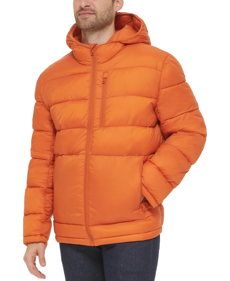 Cole Haan Men's Lightweight Hooded Puffer Jacket