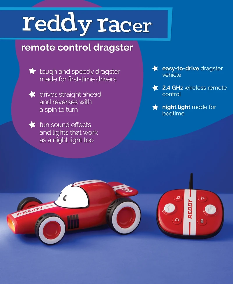 Geoffrey's Toy Box Toy Rc Dragster Reddy Racer Set, Created for Macy's
