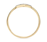 Wrapped Diamond Open Teardrop Ring (1/20 ct. t.w.) 10k Gold, Created for Macy's