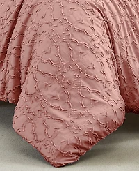 Southshore Fine Linens Stella Clipped Jacquard 3-Pc. Comforter Set