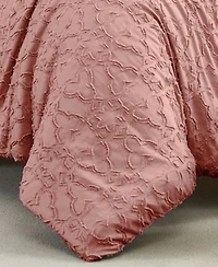 Southshore Fine Linens Stella Clipped Jacquard Comforter Set
