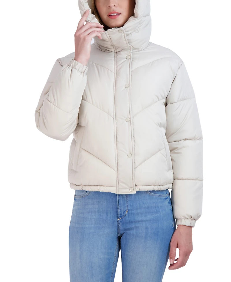 Sebby Juniors' Short Hooded Puffer Jacket