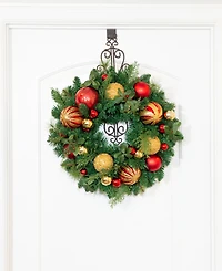 Village Lighting 24" Lighted Christmas Wreath, Christmas Classic