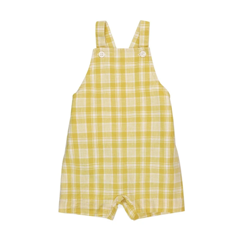 Hope & Henry Baby Boys Shortie Overall Romper