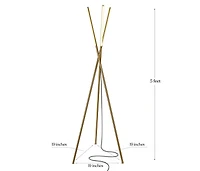 Stix 60" Dimmable Led Modern Tripod Floor Lamp