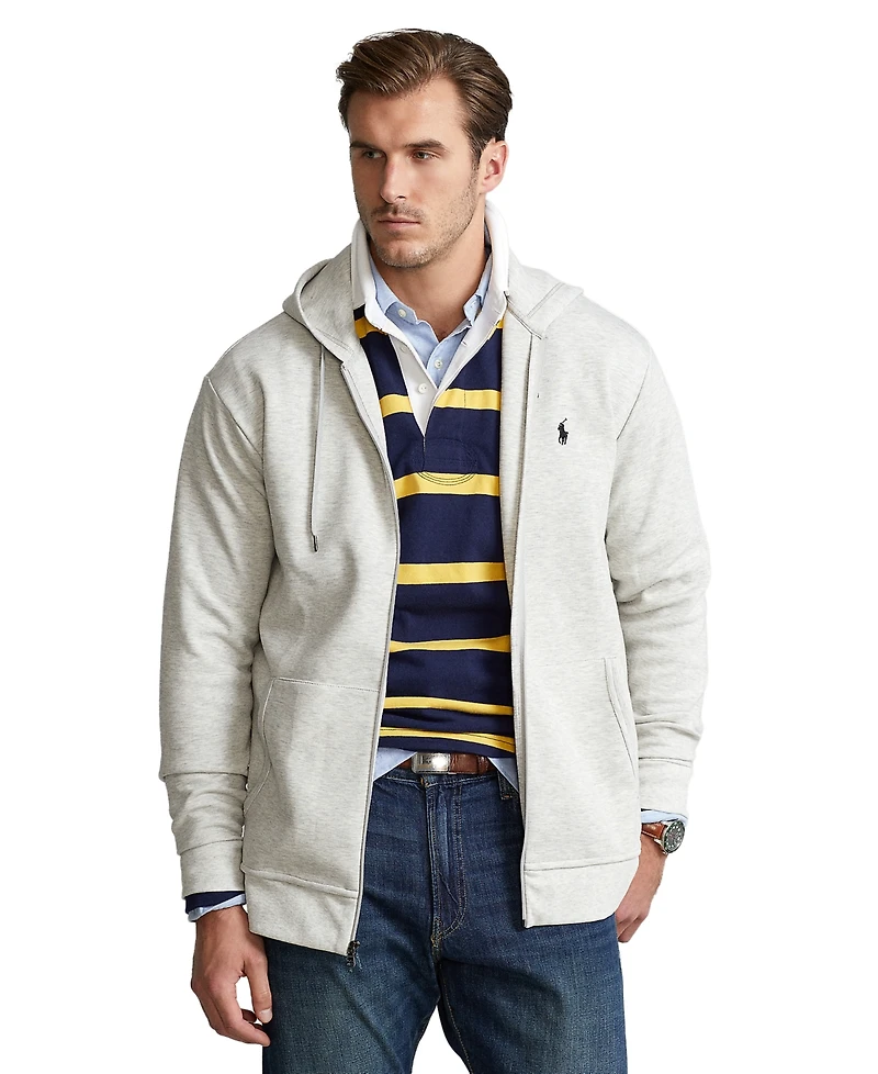 Polo Ralph Lauren Men's Big & Tall Double-Knit Full-Zip Hoodie