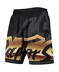Men's Mitchell & Ness Black Toronto Raptors Big Face 4.0 Fashion Shorts