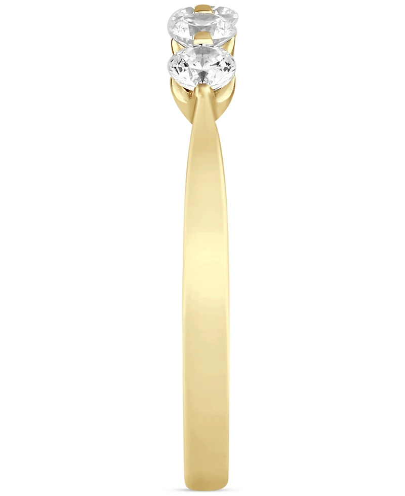 Diamond Five Stone Band (1/2 ct. t.w.) 14k White or Yellow Gold