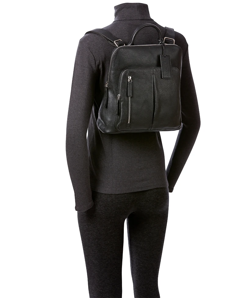 Mancini Women's Pebbled Brigette Backpack