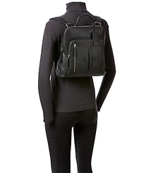 Mancini Women's Pebbled Brigette Backpack