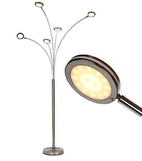 Orion 74" Led Tree Arc Floor Lamp with 5 Adjustable Arms