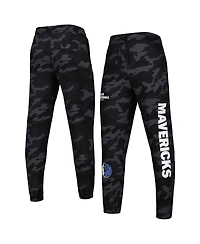 Men's New Era Black, Camo Dallas Mavericks Tonal Joggers