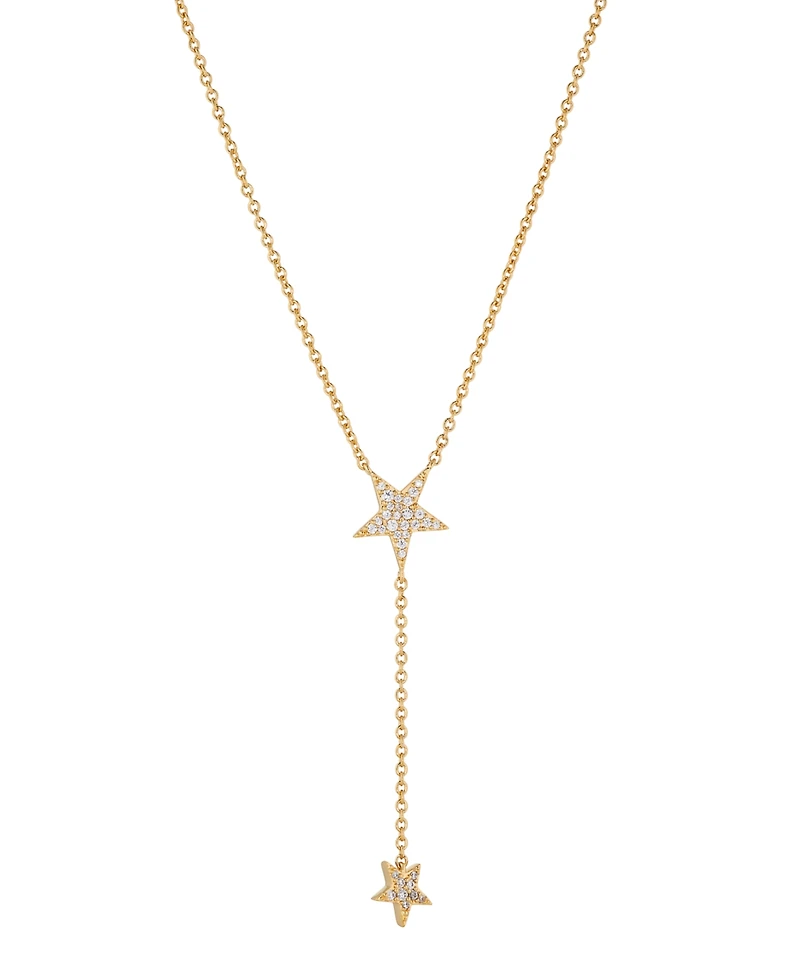 Ava Nadri Star Pendant Y Necklace in 18K Gold Plated Brass