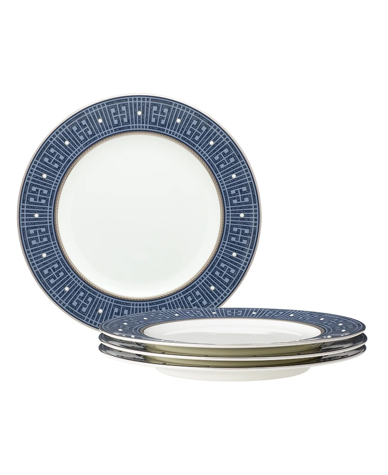 Noritake Infinity Blue 4 Piece Salad Plate Set, Service for 4
