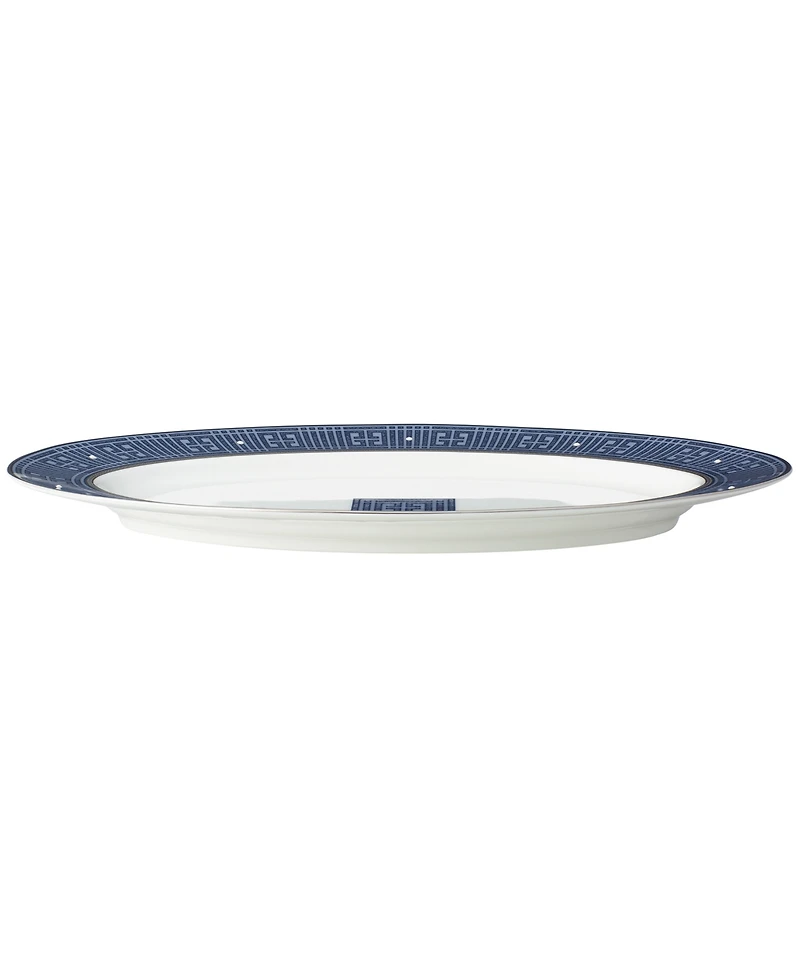 Noritake Infinity Blue Oval Platter