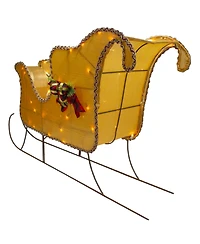 Northlight Lighted Shiny Christmas Sleigh Outdoor Yard Decoration, 36"