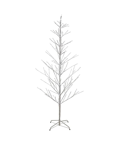 Northlight Led Lighted Birch Christmas Twig Tree With Pure White Lights, 6'