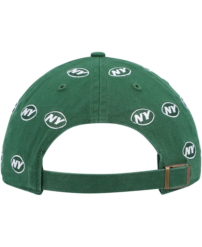 Women's '47 Green New York Jets Confetti Clean Up Adjustable Hat