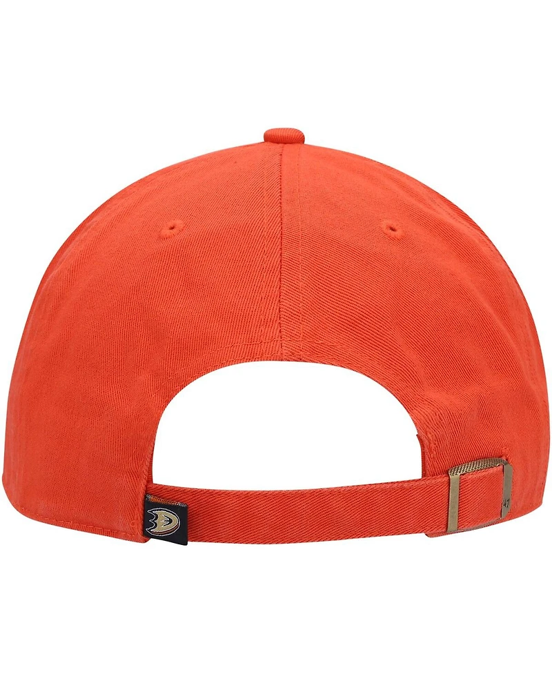 Men's Orange Anaheim Ducks Clean Up Adjustable Hat