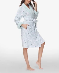 Ink+Ivy Women's Printed Plush Robe