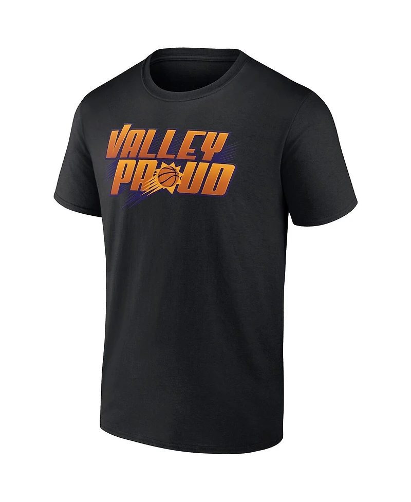 Men's Fanatics Black Phoenix Suns Valley Proud Hometown Collection T-shirt