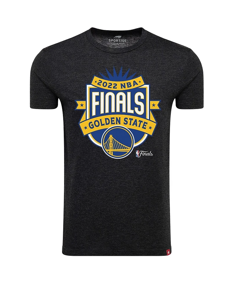 Men's Sportiqe Black Golden State Warriors 2022 Nba Finals Crest Comfy T-shirt