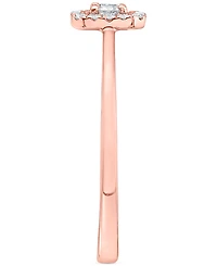 Diamond Square Halo Engagement Ring (1/5 ct. t.w.) in 14k White, Yellow or Rose Gold