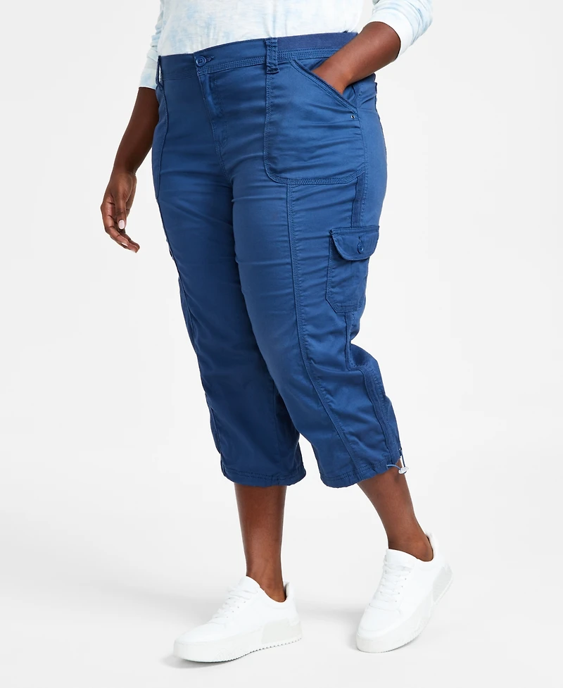 Style & Co Plus Cargo Capri Pants, Exclusively at Macy's