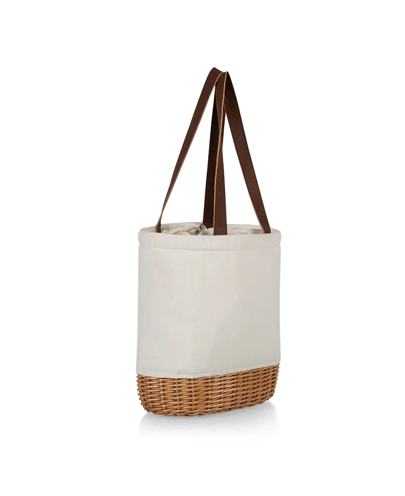Picnic Time Pico Willow and Canvas Lunch Basket Bag
