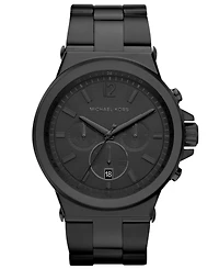 Michael Kors Men's Dylan Chronograph Black Ion Plating Stainless Steel Bracelet Watch 48mm