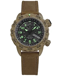 Abingdon Co. Women's Jane Brown Leather Strap Watch 35mm