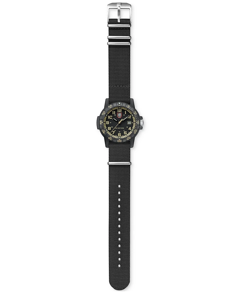 Luminox Men's Swiss Leatherback Sea Turtle Giant Dive Black Nato Strap Watch 44mm