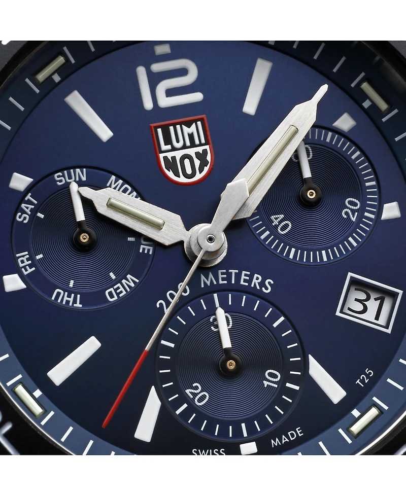 Luminox Men's Swiss Chronograph Pacific Diver Stainless Steel Bracelet Watch 44mm