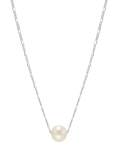 Cultured Freshwater Pearl (8mm) Solitaire 18" Pendant Necklace in 14k Gold-Plated Sterling Silver