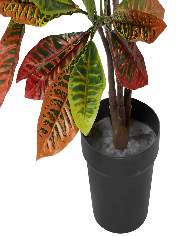 Traditional Croton Artificial Plant, 50"