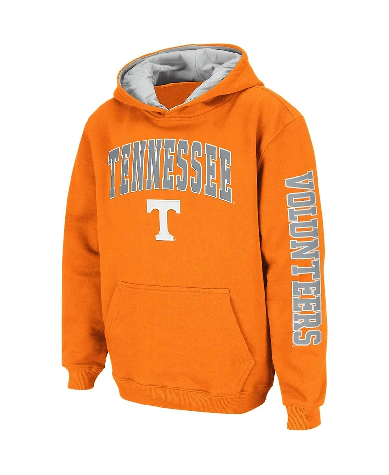 Youth Boys Colosseum Tennessee Orange Volunteers 2-Hit Team Pullover Hoodie