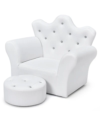 Pink Kids Sofa Armrest Chair Couch Children Toddler