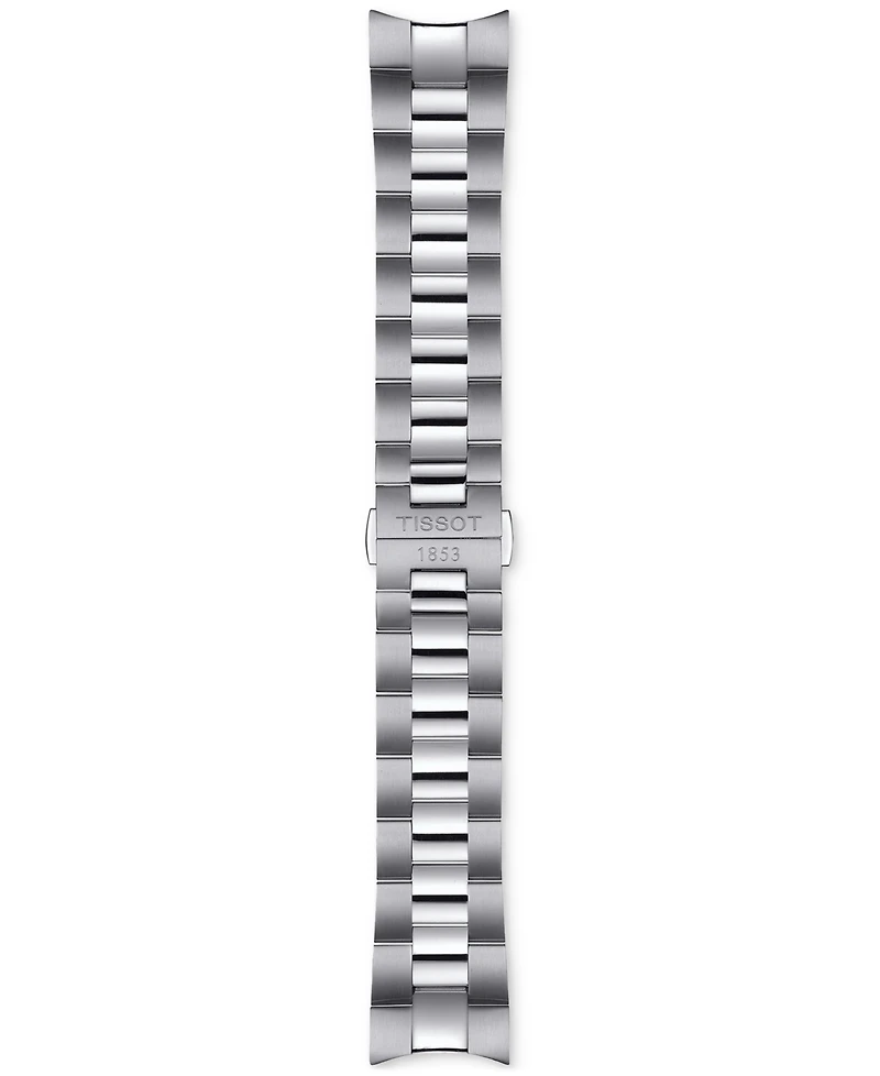Tissot Men's Gentleman Powermatic 80 Open Heart Grey Stainless Steel Bracelet Watch 40mm