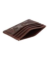 Lucky Brand Men's Western Embossed Leather Card Case