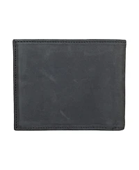 Lucky Brand Men's Flag Embossed Leather Bifold Wallet