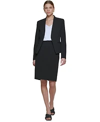 Calvin Klein Asymmetrical Open-Front Blazer, Regular and Petite Sizes