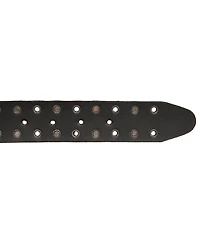 Lucky Brand Men's Grommet and Stud Leather Belt
