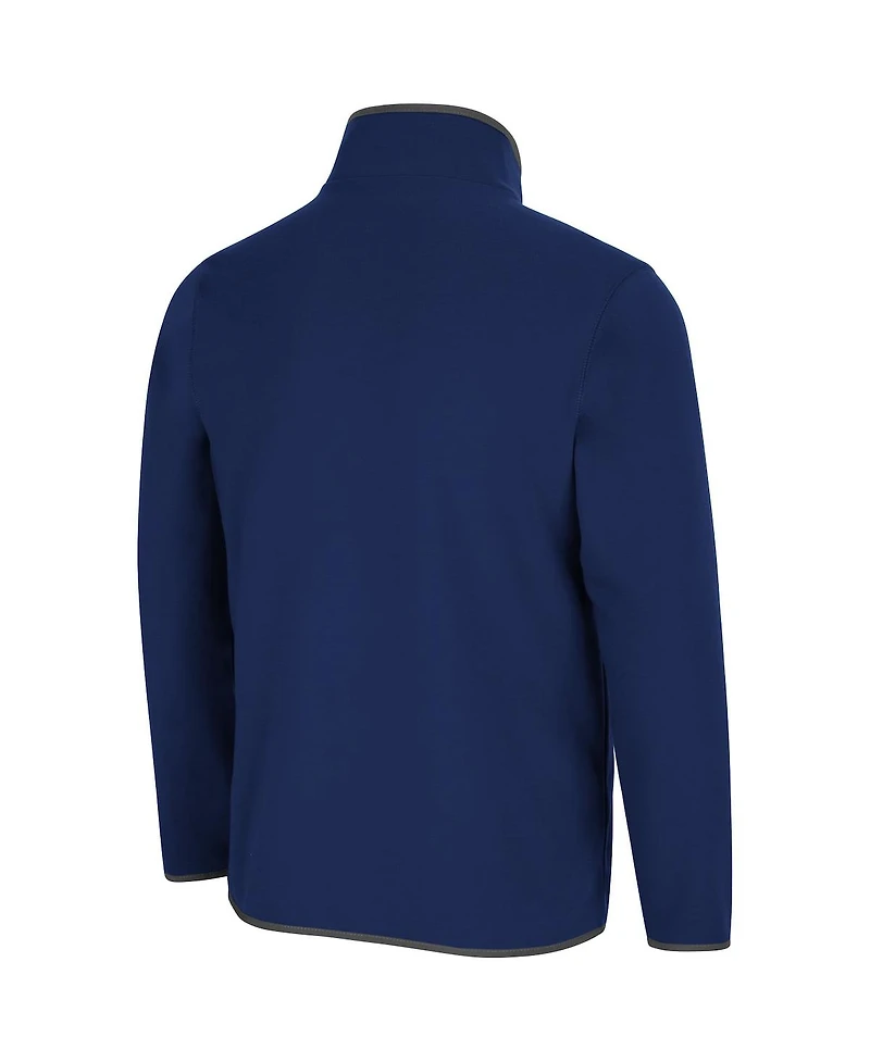 Men's Colosseum Navy Auburn Tigers Rebound Snap Pullover Jacket