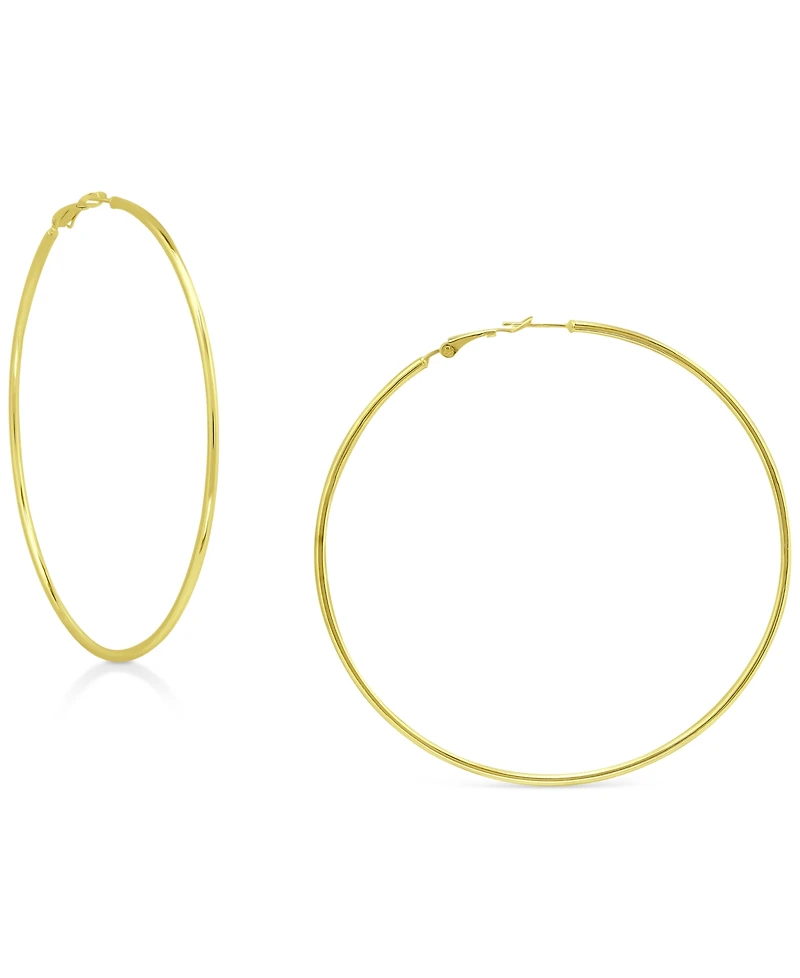 Giani Bernini Polished Wire Extra-Large Hoop Earrings, 80mm, Created for Macy's