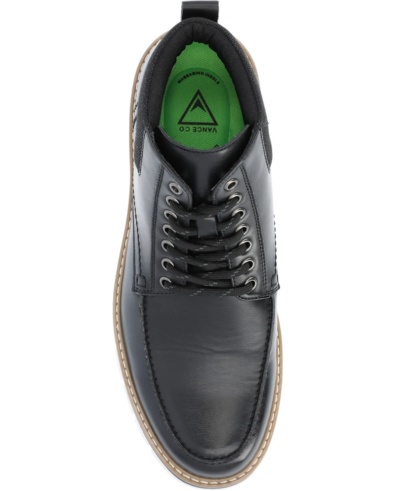 Vance Co. Men's Dalvin Tru Comfort Foam Lace-Up Moc Toe Ankle Boot