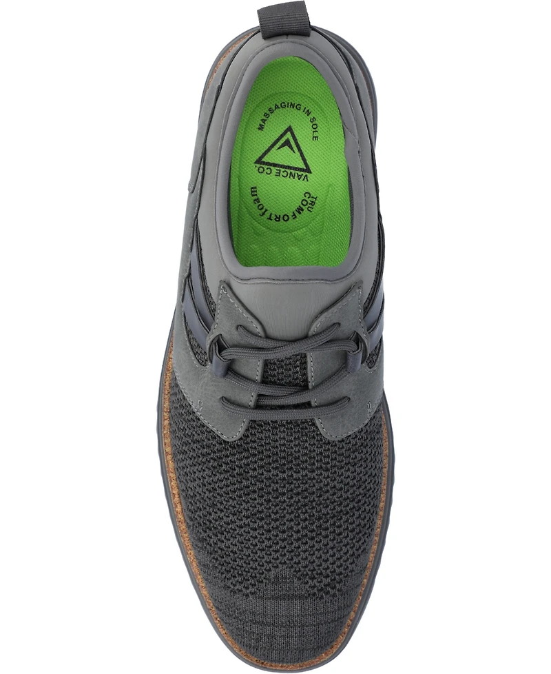 Vance Co. Men's Claxton Tru Comfort Foam Knit Lace-Up Round Toe Sneaker