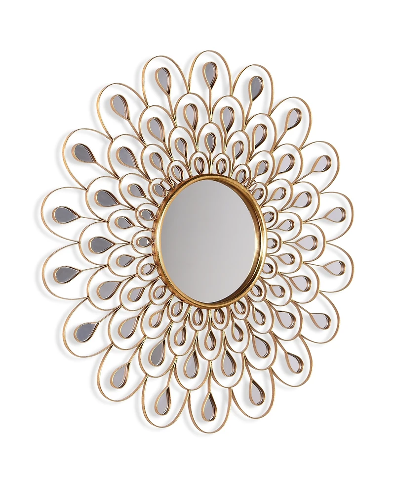 Empire Art Direct 'Flower Burst' Bling Round Wall Mirror, 36" x 36"
